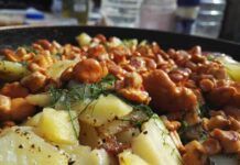 Patate in padella con funghi misti e spezie, un contorno favoloso buono da leccarsi i baffi Patate in padella con funghi misti e spezie