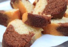Plumcake vegetale black e white all'acqua