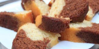 Plumcake vegetale black e white all'acqua