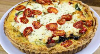 Quiche zucchine e pomodori: filante, croccante e cosa vuoi di più a cena!