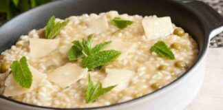 Risotto cremoso piselli e grana più godurioso di così si muore