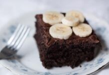 Tortina extra dark alla banana