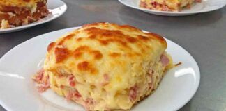 Con le patate e prosciutto cotto preparo questa lasagna cremosissima prova e vedrai che successo!