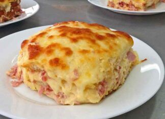 Con le patate e prosciutto cotto preparo questa lasagna cremosissima prova e vedrai che successo!