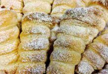 Conetti veloci di sfoglia con panna e nutella