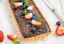 Crostata con cioccolato e fragole il dessert di fine pasto che tutti desidereranno