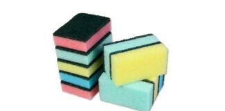 spugne per lavare i piatti colori uso utilità funzioni