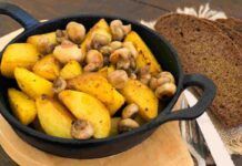 Funghi e patate prezzemolate, la cena stasera prende il verso giusto patate