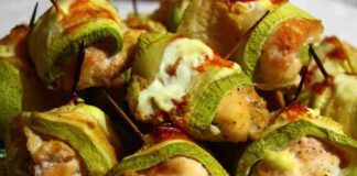 Involtini di zucchine ripiene di carne da gustare caldi!