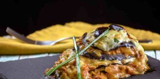 Lasagna di melanzane filante e morbida, leggera e buona. Non devi friggere nulla!