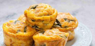 Muffins frittata con spinaci perfetti per arricchire il buffet di Pasqua