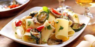 Paccheri all'ortolana per tutti gli amanti delle verdure