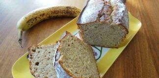 Plumcake integrale con banana e cocco