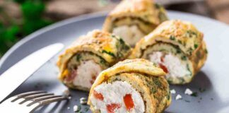 Rotolo di frittata light: così buono non l'hai mai mangiato!