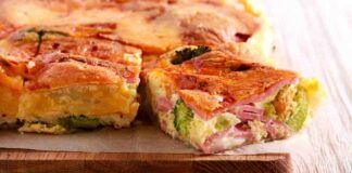 Torta rustica con broccoli e pancetta croccante fuori e morbidissima dentro