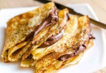 Crepes alla crema di nutella, per colazione: e al mattino tutti saltano giù dal letto!