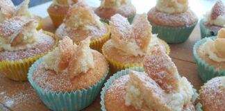 Cupcake latte e panna montata