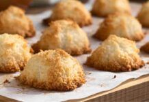 Dolcetti al cocco rustici golosa ghiottoneria da gustare dopo cena, ti servono solo 3 ingredienti!
