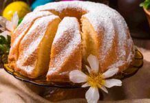 Questa ciambella la faccio altissima e soffice, la preparo senza uova e latte, solo 150 Kcal! Questa ciambella la faccio altissima e soffice, la preparo senza uova e latte, solo 150 Kcal!
