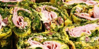 Rotolo di spinaci con caciotta e salumi 19042023 ricettasprint