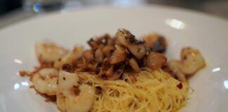 Spaghettini funghi e gamberetti 29042023 ricettasprint