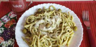 Tagliatelle fresche con pesto di olive verdi 11042023 ricettasprint