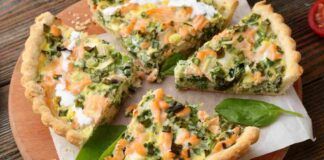 Torta salata spinaci salmone e formaggio: unica e indimenticabile, si prepara in un lampo!