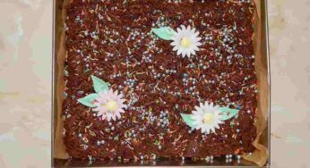 Torta sprint di cioccolato e riso soffiato, velocissima e pratica per una voglia di dolce improvvisa