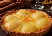 crostata pere crema pasticcera