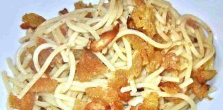 linguine al pane fritto