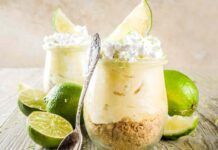 Cheesecake in bicchiere al lime fresca, profumata e delicata, niente di più semplice, una squisitezza