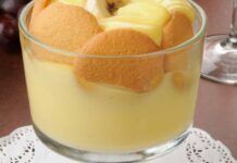 Crema alla banana con biscotti light| salutare e golosa| è la merendina perfetta