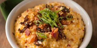 Risotto cremose allo speck e mandorle senza burro è ancora più buono e leggero