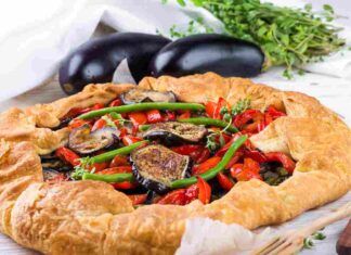 Torta con peperoni e melanzane fredda o calda buona comunque, una vera golosità per i palati di tutti
