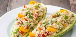 Zucchine farcite con cous cous e verdure ricettasprint