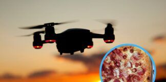 drone pizza