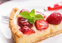 Crostata crema e fragole tutto light, dalla pasta frolla alla crema, incredibile ma vero!