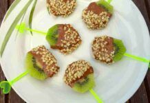 Dolcetti al kiwi zero farina | senza cottura e golosi | sono la merendina ideale per i bambini