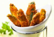Fiori di zucca in friggitrice ad aria