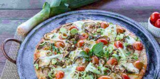 pizza integrale verdure