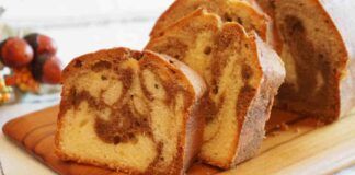 Plumcake variegato al caffè e panna una vera bomba a merenda