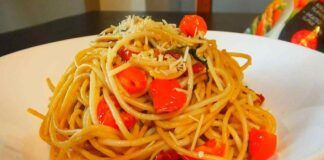 Spaghetti piccanti con zafferano e pomodorini 14062023 ricettasprint