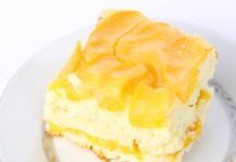 Tiramisù alla pesca cremoso | refrigerante e salutare | è la coccola light che ti rimette al mondo!