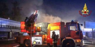 Incendio in un ristorante di Roma