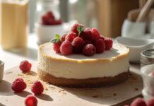 Cheesecake senza forno al latte di mandorle, una fetta di questa ogni mattina ed è tutta un’altra cosa Cheesecake senza forno al latte di mandorle 20072023 ricettasprint