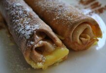 Crespelle con crema gialla alle pere 23072023 ricettasprint