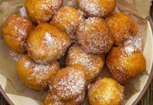 Frittelle al latte senza uova, solo con l’acqua, fai una merenda fit con pochissime calorie Frittelle al latte senza uova, solo con l'acqua, fai una merenda fit con pochissime calorie