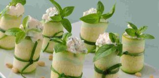 Involtini di zucchine freddi