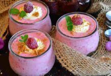 Mousse di ricotta e greco ai lamponi 03082023 ricettasprint