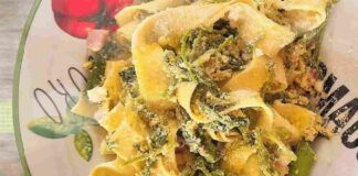 Pappardelle alla granella di noci con parmigiano e cime di rapa 24072023 ricettasprint